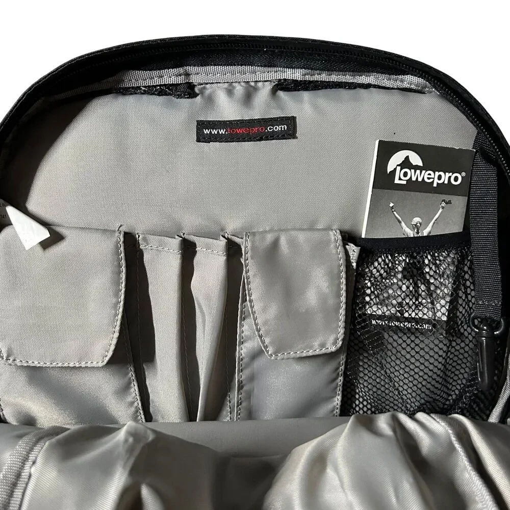 Lowepro Fastpack 200 Camera Backpack Black DSLR Bag Travel Missing Dividers